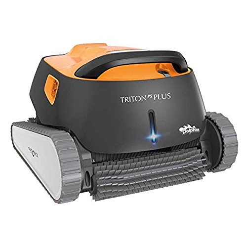 Dolphin Triton PS Plus Automatic Pool Cleaner with Bluetooth and Extra-Large Filter Basket, Ideal for In-ground Swimming Pools up to 50 Feet.