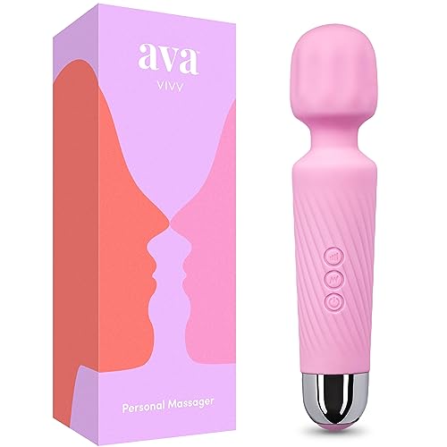 ava Vibrator Wand Personal Massager [Clit Stimulator Vibrator ] Sex Toys for Women | 20 Patterns & 8 Speeds of Pleasure | Quiet & Small Sexual Wellness Sex Toy | Female Adult Toys (Light Pink)