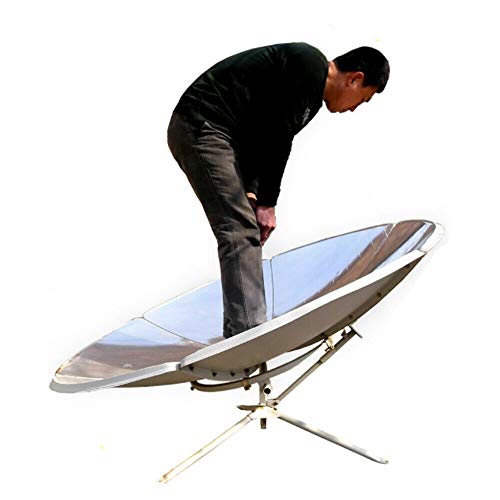 DIFU Premium Portable Parabolic Solar Cooker Stove High Efficiency Sun Oven Camping Barbeque Outdoor 1800W 1.5m Diameter 700°C-1000°C USA Stock