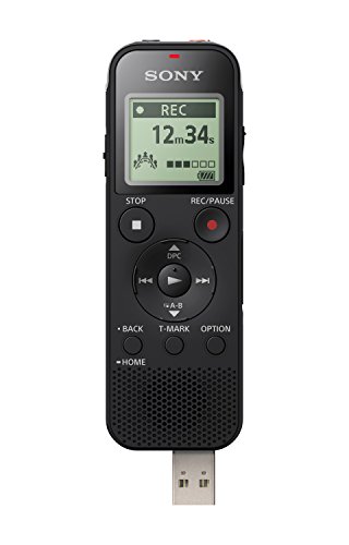 Sony ICD-PX470 Stereo Digital Voice Recorder with Built-in USB Voice Recorder, Black