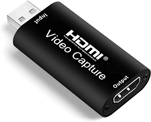 Video Capture Card, 1080P HDMI to USB Video Capture Device for Live Streaming, Broadcasting, Gaming Record, Video Conference