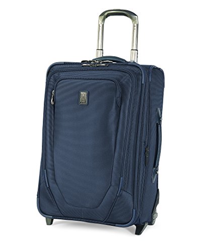 Travelpro Crew 10-Softside Expandable Rollaboard Luggage, Navy, Carry-On 22-Inch