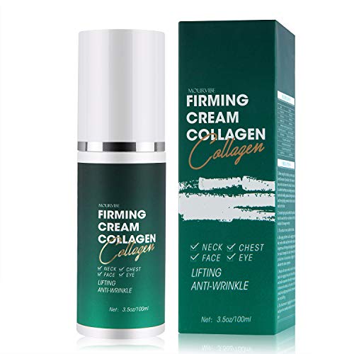 Neck Firming Cream Tightening Lifting Sagging Skin, Moisturizer Anti Wrinkle Cream & Double Chin Reducer with Arginine & Collagen for Neck, Chest & Flabby Arms Repairing 3.5 FL OZ (Green)