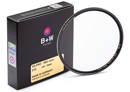 B + W 77mm UV Protection Filter (010) for Camera Lens - Xtra Slim Mount (XS-PRO), MRC Nano, 16 Layers Multi-Resistant and Nano Coating, Photography Filter, 77 mm, Clear Protector