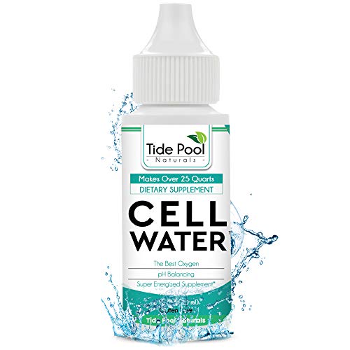 Tide Pool Naturals CellWater pH Balancing Liquid Oxygen Drops and Water Purification Drops for Cell Regeneration (1 fl oz)