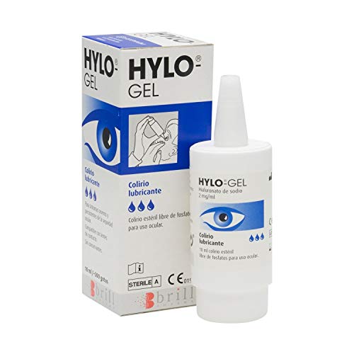 2 Pack Hylo-Gel Eye Drops 10ml | Relieve The Symptoms of Dry Eyes | Sterile Solution Without Preservatives | Contains Approximately 300 Drops | Provides Sense of Comfort |