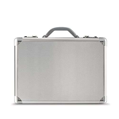 Solo Fifth Avenue Aluminum Attaché Briefcase With Combination Locks, Silver