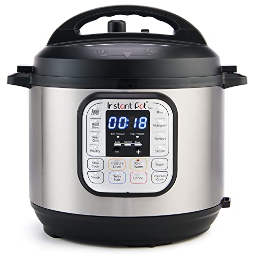 Instant Pot Duo 7-in-1 Mini Electric Pressure Cooker, Slow Cooker, Rice Cooker, Steamer, Sauté, Yogurt Maker, Warmer & Sterilizer, Includes Free App with over 1900 Recipes, Stainless Steel, 3 Quart