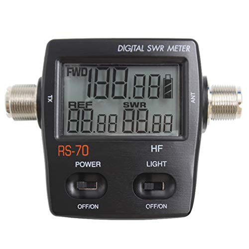 Tenq RS-70 Digital SWR/Watt Meter HF 1.6-60MHz 200W for Two-Way Radio Testing SWR Power
