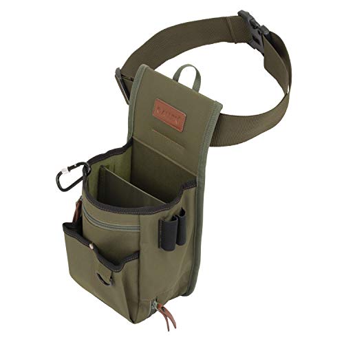 Allen Company Triumph Rip-Stop Double Compartment Shell Bag & 52 inch Waist Belt, Holds 50 Empty Hulls, Olive Green