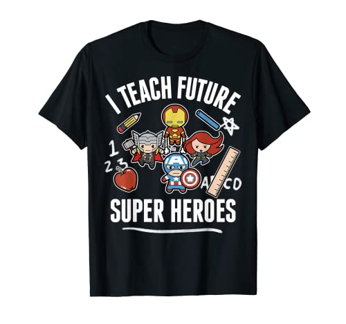 Marvel Avengers Classic I Teach Super Heroes Graphic T-Shirt T-Shirt