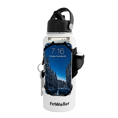 FitWallet- The Premier Cell Phone Water Bottle Strap, Top Water Bottle Accessories- Water Bottle Sling Bag- The Modern Day Gym Bag