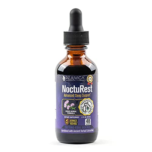 NoctuRest - Advanced Sleep Support Supplement - Liquid Delivery for Better Absorption - Melatonin, Magnesium, Theanine, Valerian, Passionflower, Chamomile & More!
