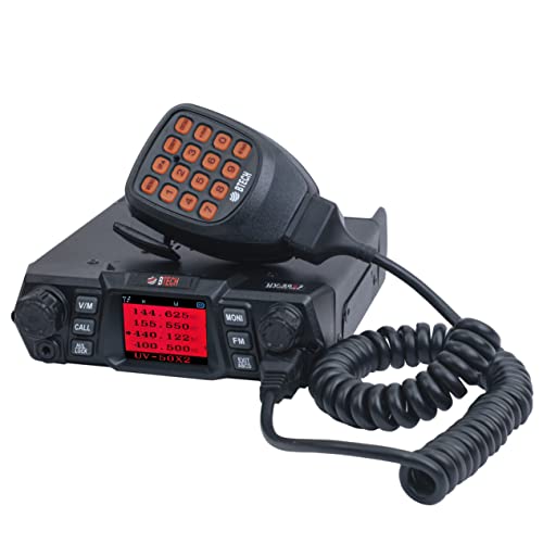 BTECH Mobile UV-50X2 (Second Gen.) 50 Watt Dual Band Base, Mobile Radio: VHF, UHF Amateur (Ham)