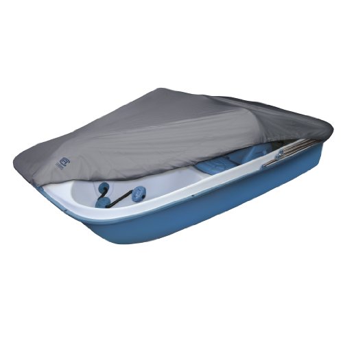 Classic Accessories Lunex Grey RS-1 Pedal Boat Cover, Fits Pedal Boats 112.5' L x 65' W, Marine Grade Fabric, Water-Resistant, Fits V-Hull Runabouts OutBoards and I/O, Trailerable