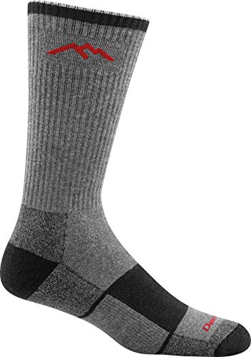 Darn Tough Coolmax Boot Full Cushion Sock - Men's (Gray/Black, Large)
