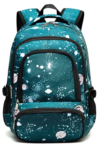 BLUEFAIRY Kids Backpack for Teenage Girls Elementary School Bags Middle High School Teal Bookbags Teenagers (Cyan)