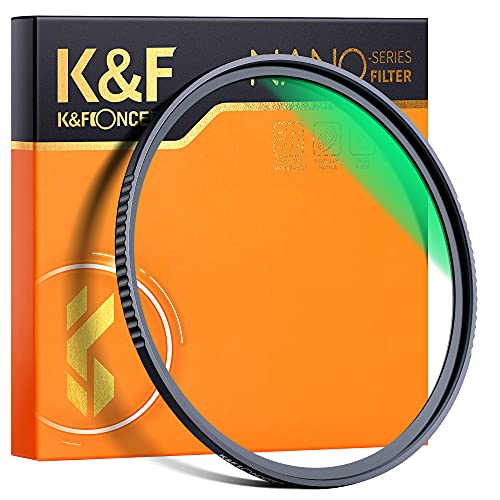 K&F Concept 77mm MC UV Protection Filter with 28 Multi-Layer Coatings HD/Hydrophobic/Scratch Resistant Ultra-Slim UV Filter for 77mm Camera Lens