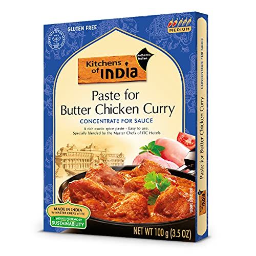 Kitchens Of India Paste for Butter Chicken Curry, 3.5-Ounce Boxes (Pack of 6)