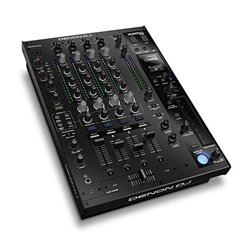 Denon DJ X1850 PRIME – Professional 4 Channel Digital DJ Mixer With USB, Digital and Switchable Phono/Line Inputs Plus Built-In DJ FX