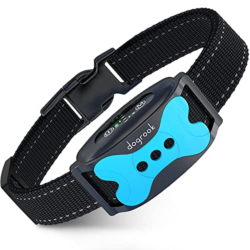 DogRook Bark Collar for Small Dog - Anti Dog Bark Collar for Large Dog, Automatic Bark Collar for Medium Dogs, No Shock Bark Collar, Dog Bark Collar Rechargeable, Anti Barking Collar for Dogs 8-110lb