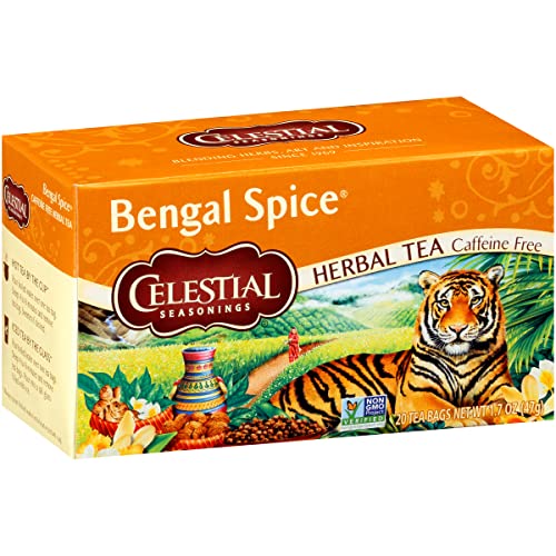 Celestial Seasonings Herbal Tea, Bengal Spice, Caffeine Free, 20 Tea Bags (Pack of 6)