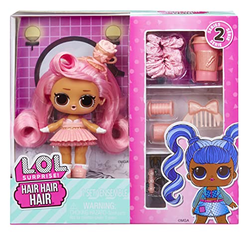 LOL Surprise Hair Hair Hair Dolls, Series 2 with 10 Surprises- Collectible Doll with Real Hair, Including Stylish Fashion Accessories, Holiday Toy, Great Gift for Kids Girls Boys Ages 4 5 6+ Years Old