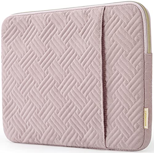 Laptop Sleeve,BAGSMART Laptop Case Cover Compatible with 13-13.3 inch Notebook,MacBook Air,MacBook Pro 14 Inch,Computer,Water Repellent Protective Case with Pocket,Pink