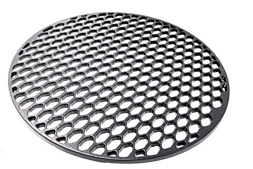 Aura outdoor products Cast Iron Grill Grate for 22 Inch Weber Kettle Grill - Works Great on The Weber Kettle, Weber Performer, Barrel Grills, Recteq Bullseye - Better Sear Marks