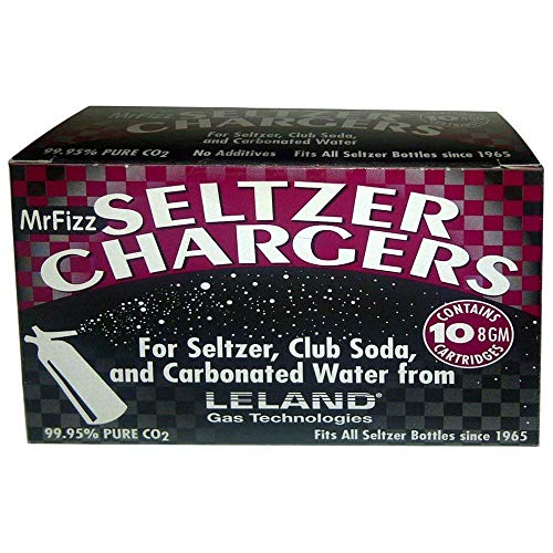 Leland Soda Chargers Seltzer Chargers Co2, 40 Count,Silver