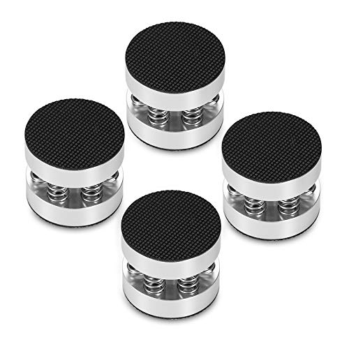 Nobsound 4PCS Silver Aluminum Spring Speakers Spikes Isolation Stand for HiFi Amplifier/Speaker/Turntable/Player