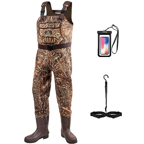 DRYCODE Waders for Men with Boots, Waterproof Neoprene Chest Waders for Women, Duck Hunting & Fishing Insulated Waders