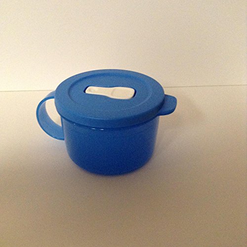 Tupperware Medium Blue Crystalwave Microwave Soup Mug 16 Oz. NEW