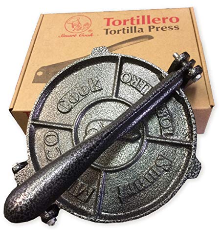 Heavy Gauge Cast Iron Corn And Flour Tortilla Roti Flatbread Press