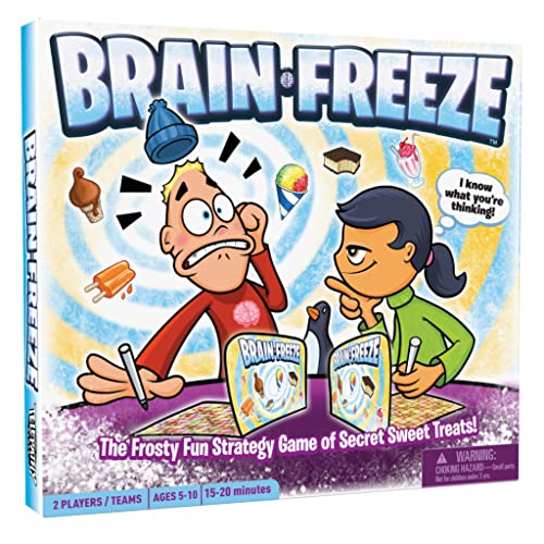 Mighty Fun! - Brain Freeze Board Game - Award-Winning Strategy Board Game with Secret Sweet Treats Using Memory, Logic and Deduction - Kids and Family Game - 2 Person or Teams - Ages 5+