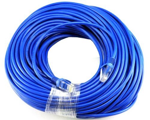 Blue Gold Plated 50FT CAT5 CAT5e RJ45 Patch ETHERNET Network Cable 50 FT for PC, Mac, Laptop, PS2, PS3, Xbox, and Xbox 360 to Hook up on high Speed Internet from DSL or Cable Internet.