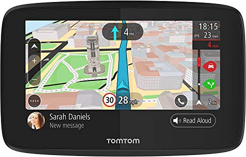 TomTom Go 520 5-Inch GPS Navigation Device with Real Time Traffic, World Maps, Wi-Fi-Connectivity, Smartphone Messaging, Voice Control and Hands-free Calling