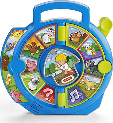 Fisher-Price Little People See ‘n Say Toddler Toy with Music Phrases and Animal Sounds, World of Animals