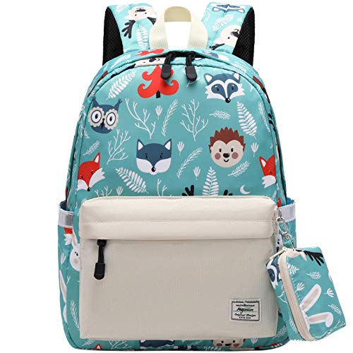 mygreen Cute Kid's Toddler Backpack Cartoon Animals Schoolbag for Boys Girls,Kindergarten Children Bag Preschool Nursery Travel Bag with Chest Clip Beige