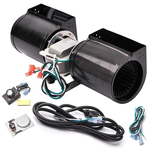 Replacement Fireplace Blower Kit for Heat-N-Glo, Hearth and Home, Quadra Fire, GTI, Heatilator, Majestic, Superior, Monessen, Vermont Castings Fireplace, GFK-160A GFK-160 FAB-1600 Fireplace Blower Kit