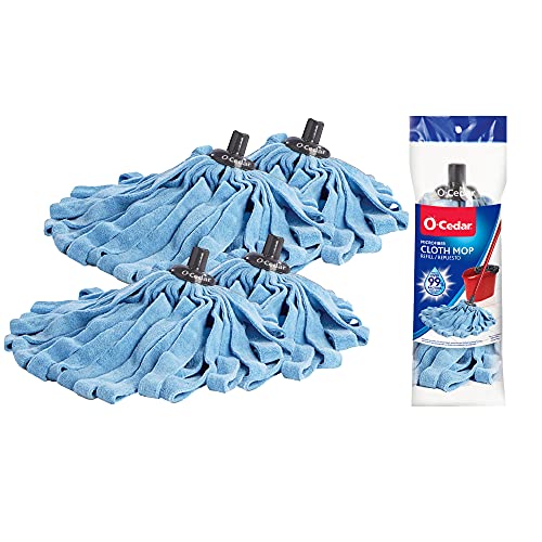 O-Cedar Microfiber Cloth Mop Refill (Pack of 4)