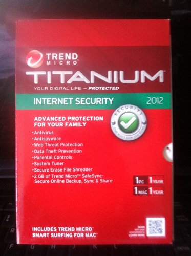 Trend Micro Titanium Internet Security 2012-1 PC/1 Year
