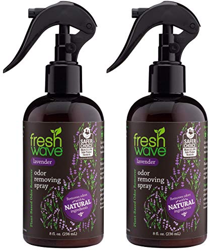 Fresh Wave Lavender Odor Eliminator Spray & Air Freshener, 8 oz. | Pack of 2 | Odor Absorbers for Home | Safer Odor Relief | Natural Plant-Based For Furniture, Fabrics & Trash