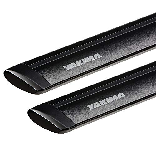 YAKIMA, JetStream Bar Aerodynamic Crossbars for Roof Rack Systems, Set of 2, Black, Small (50')