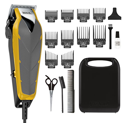 Wahl Fade Cut Corded Clipper Haircutting Kit for Blending & Fade Cuts with Extreme-Fade Precision Blades, Heavy Duty Motor, Secure-Snap Attachment Guards, & Fade Lever for Home Haircuts - Model 79445