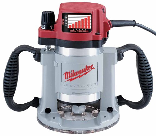 Milwaukee 5625-20 15 Amp 3-1/2-Horsepower Fixed Base Variable Speed Router with T-Handle Height Adjustment Wrench and 1/2-Inch Collet