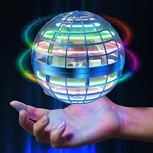 AMERFIST Flying Orb Ball Toys Cosmic Globe Boomerang Hover Ball Galactic Fidget Spinner Hand Drone Orbit Magic Cool Stuff Birthday for Boys Girls Teens 6-10+ Year Old Outdoor(Blue)