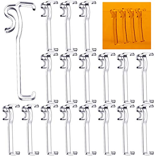 3 Inch Valance Clips Window Blind Clips Clear Plastic Valance Retainer Clips Latent Valance Clips for Horizontal Blind Valance (12 Pieces)