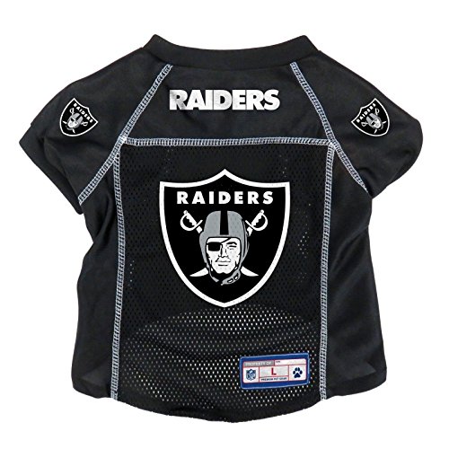 Littlearth Unisex-Adult NFL Oakland Raiders Basic Pet Jersey, Team Color, Small