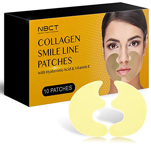 Smile Line Patch | Anti-Wrinkle Facial Strips | Moisturizing & Tightening | Laugh Lines Care Patches | 2021 Formula - 5 Pairs